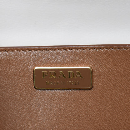 Prada City Calf Saffiano Laser Cut Cahier Bag Talco 6 of 12