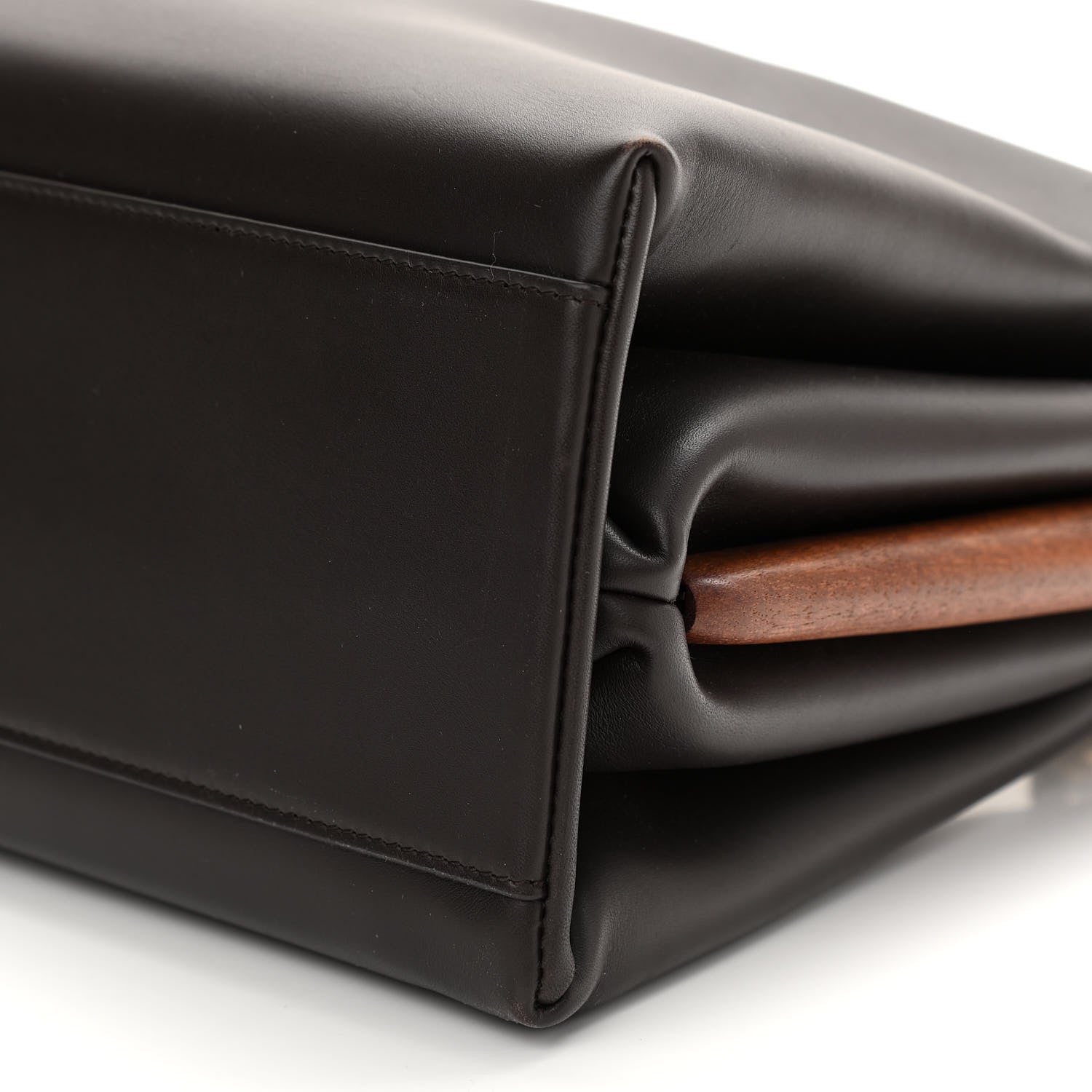 Bottega Veneta Calfskin Wood Mount Fondant 10 of 10