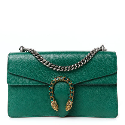 Gucci Dollar Calfskin Crystal Small Dionysus Shoulder Bag Emerald 1 of 10