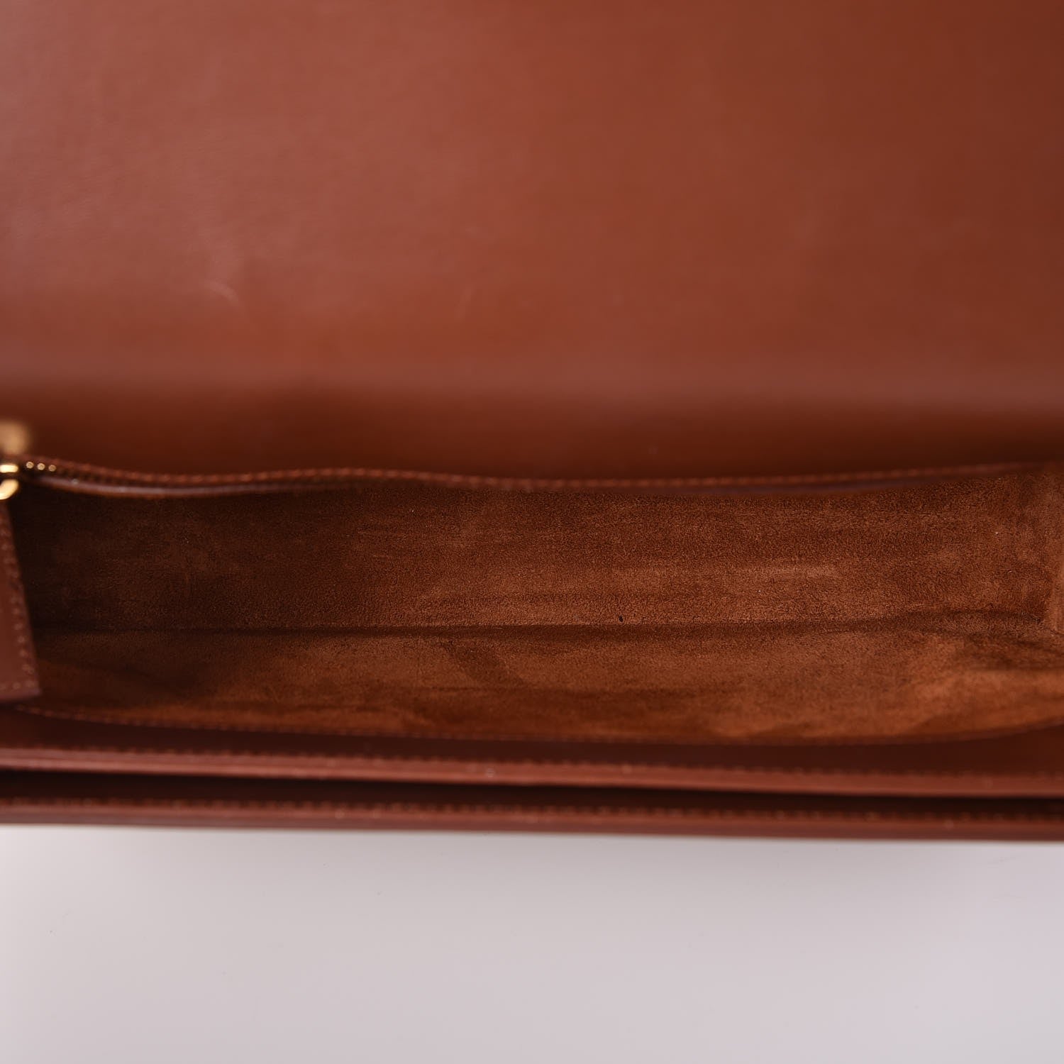 Saint Laurent Smooth Calfskin Medium Classic Monogram Universite Bag Brown 5 of 8