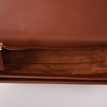 Saint Laurent Smooth Calfskin Medium Classic Monogram Universite Bag Brown 5 of 8