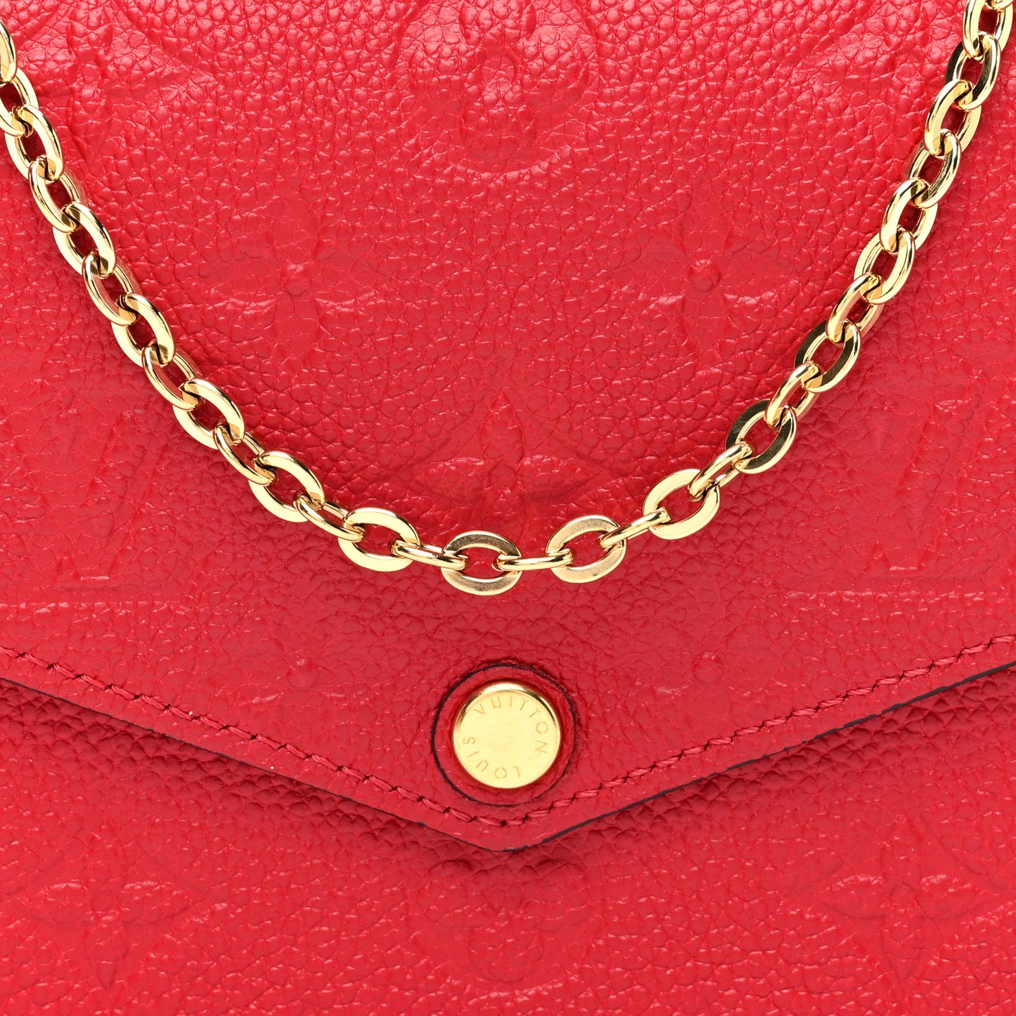 Empreinte Pochette Felicie Chain Wallet Scarlet