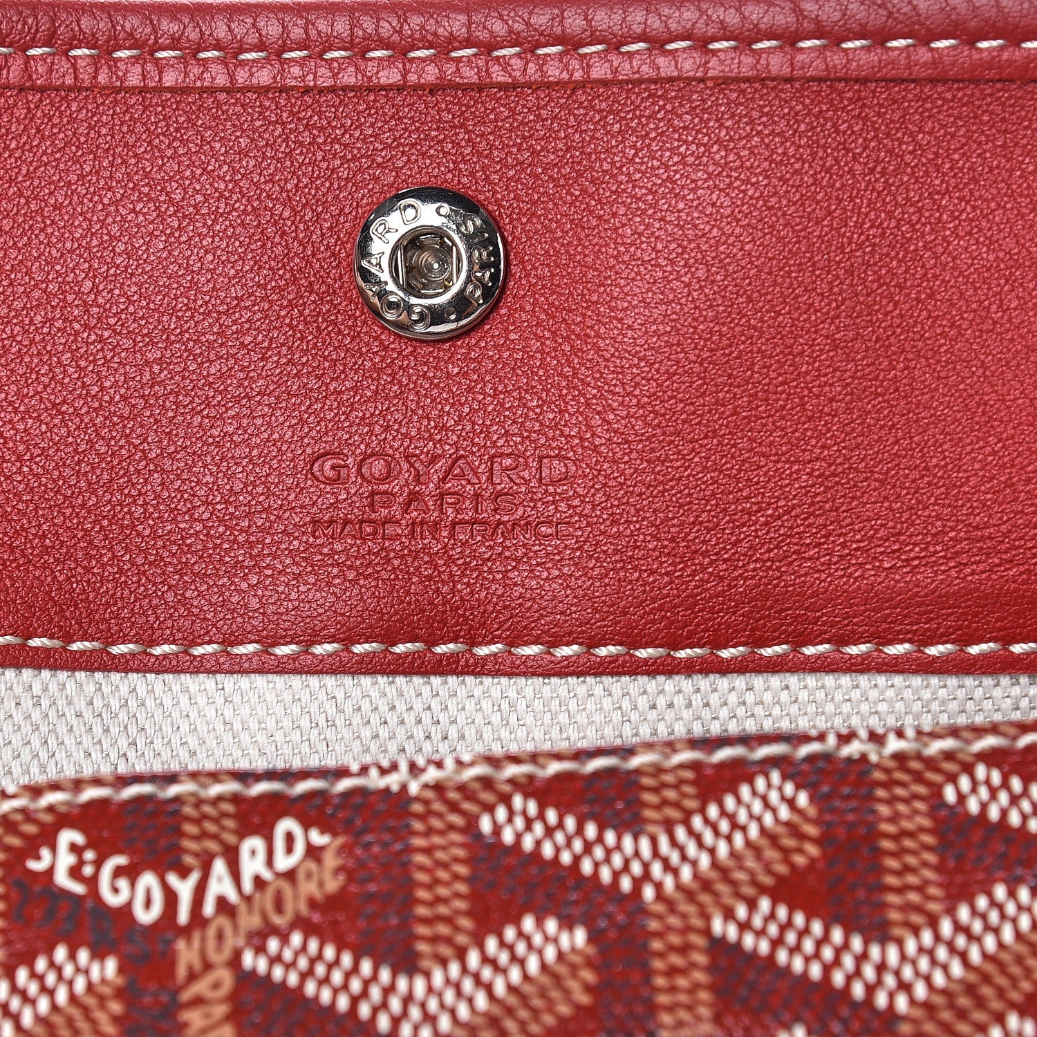 Goyard Goyardine Saint Louis GM Red 8 of 17