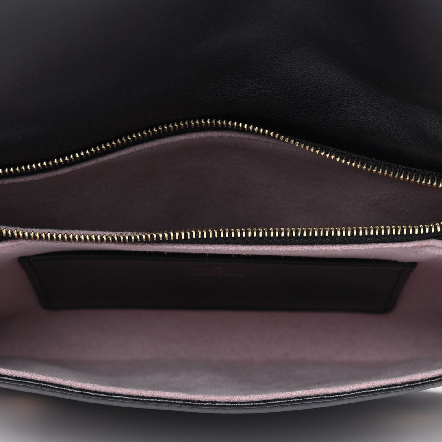 Lambskin Embossed Monogram Pochette Coussin Black