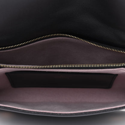 Louis Vuitton Lambskin Embossed Monogram Pochette Coussin Black 5 of 9