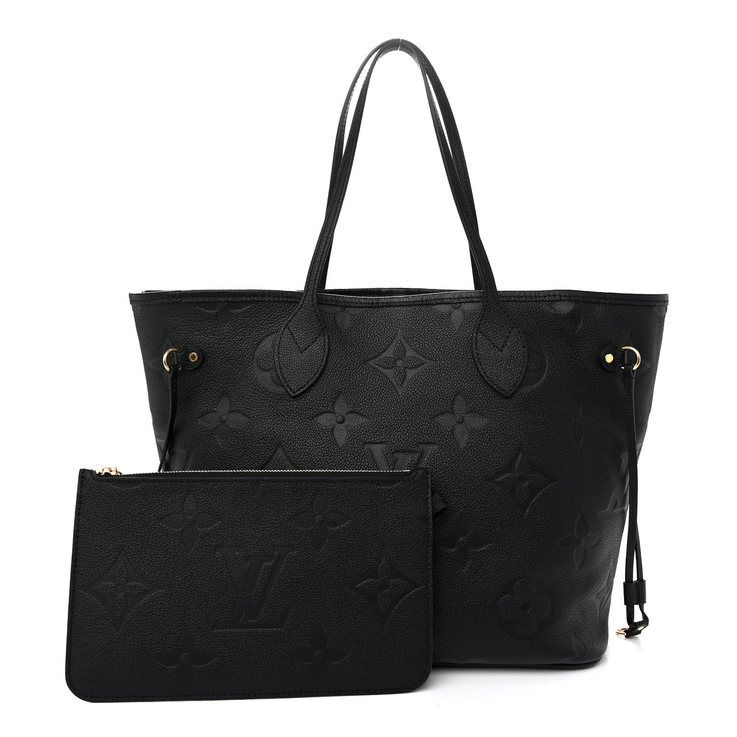 Louis Vuitton Empreinte Monogram Giant Neverfull MM Black 3 of 10