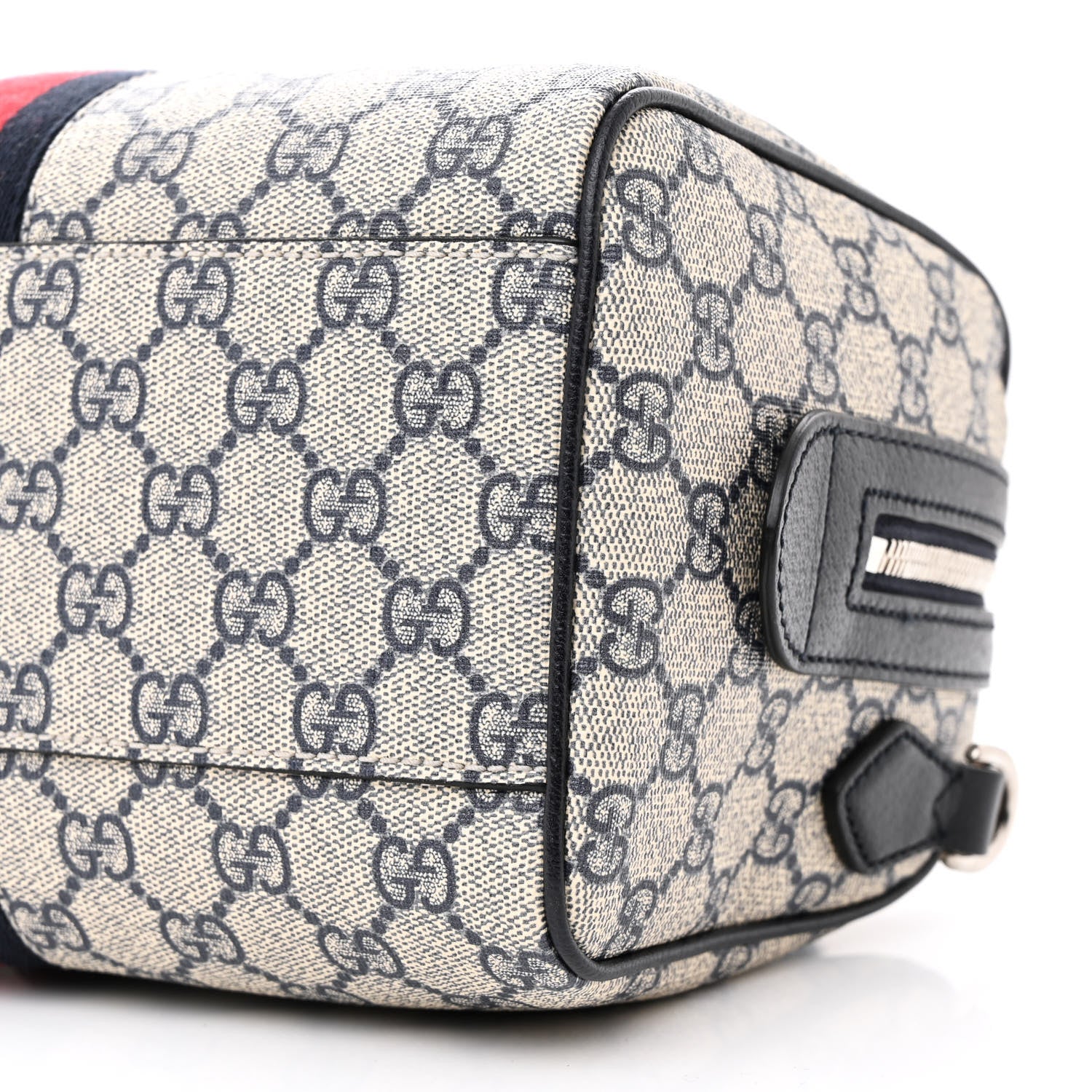 Gucci GG Supreme Monogram Web Small Ophidia Top Handle Bag Beige Blue 10 of 10