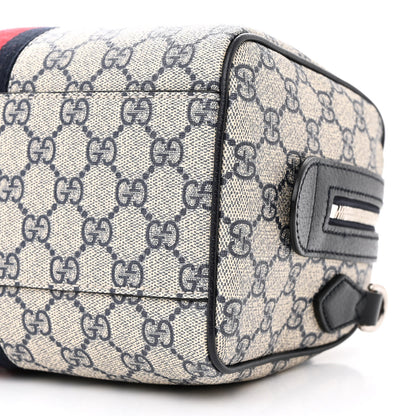 Gucci GG Supreme Monogram Web Small Ophidia Top Handle Bag Beige Blue 10 of 10