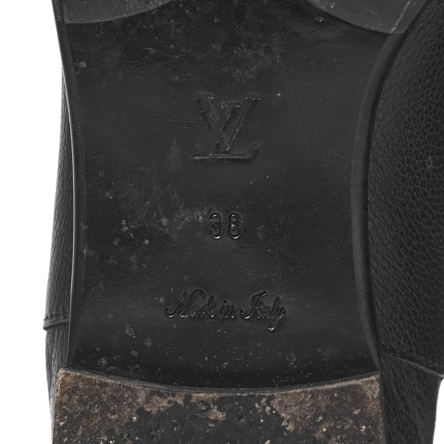Louis Vuitton Calfskin Monogram High Boots 38 Black 6 of 6