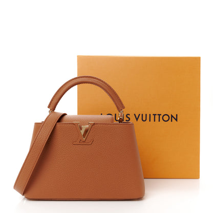 Louis Vuitton Taurillon Capucines BB Tan 10 of 10