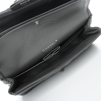 Chanel Lambskin Medium Quilted Double Flap Dark Grey 5 of 8