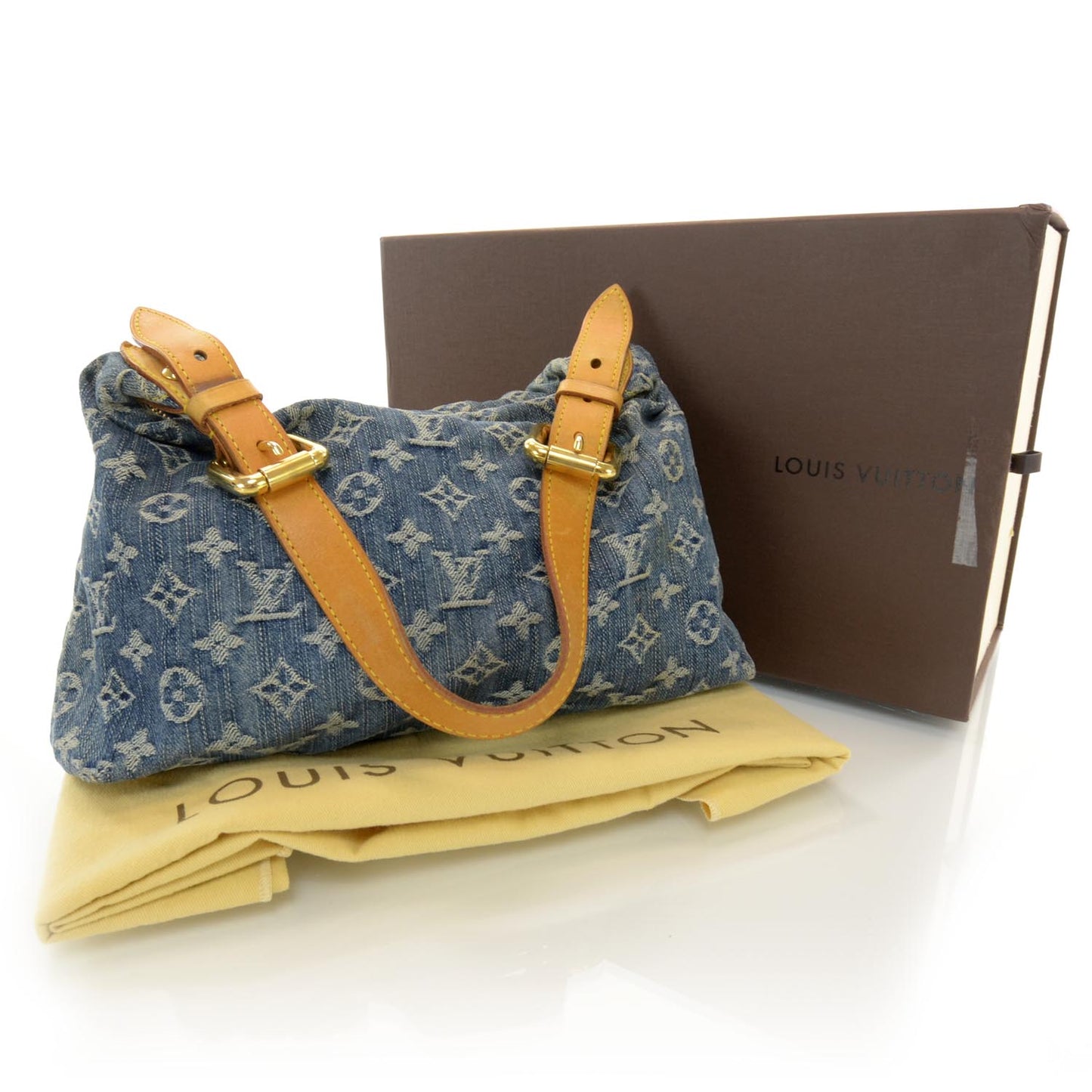 Monogram Denim Baggy PM Blue