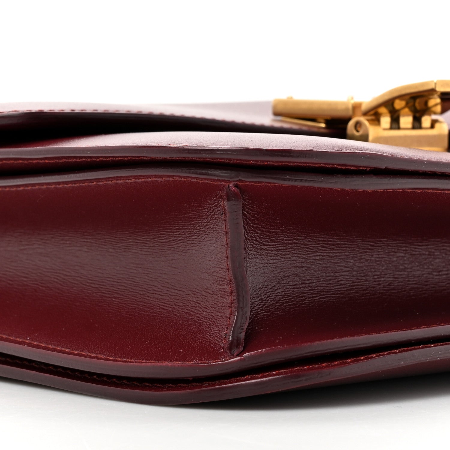 Celine Box Calfskin Medium Classic Box Flap Bag Burgundy 11 of 16