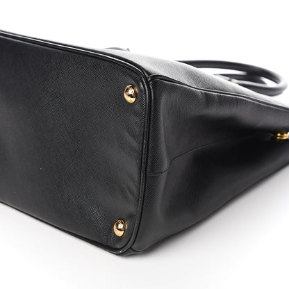 Prada Saffiano Medium Galleria Double Zip Tote Black 8 of 9