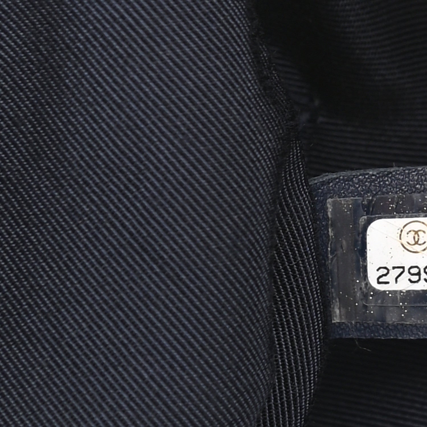 Chanel Tweed Front Pocket Backpack Navy 7 of 10