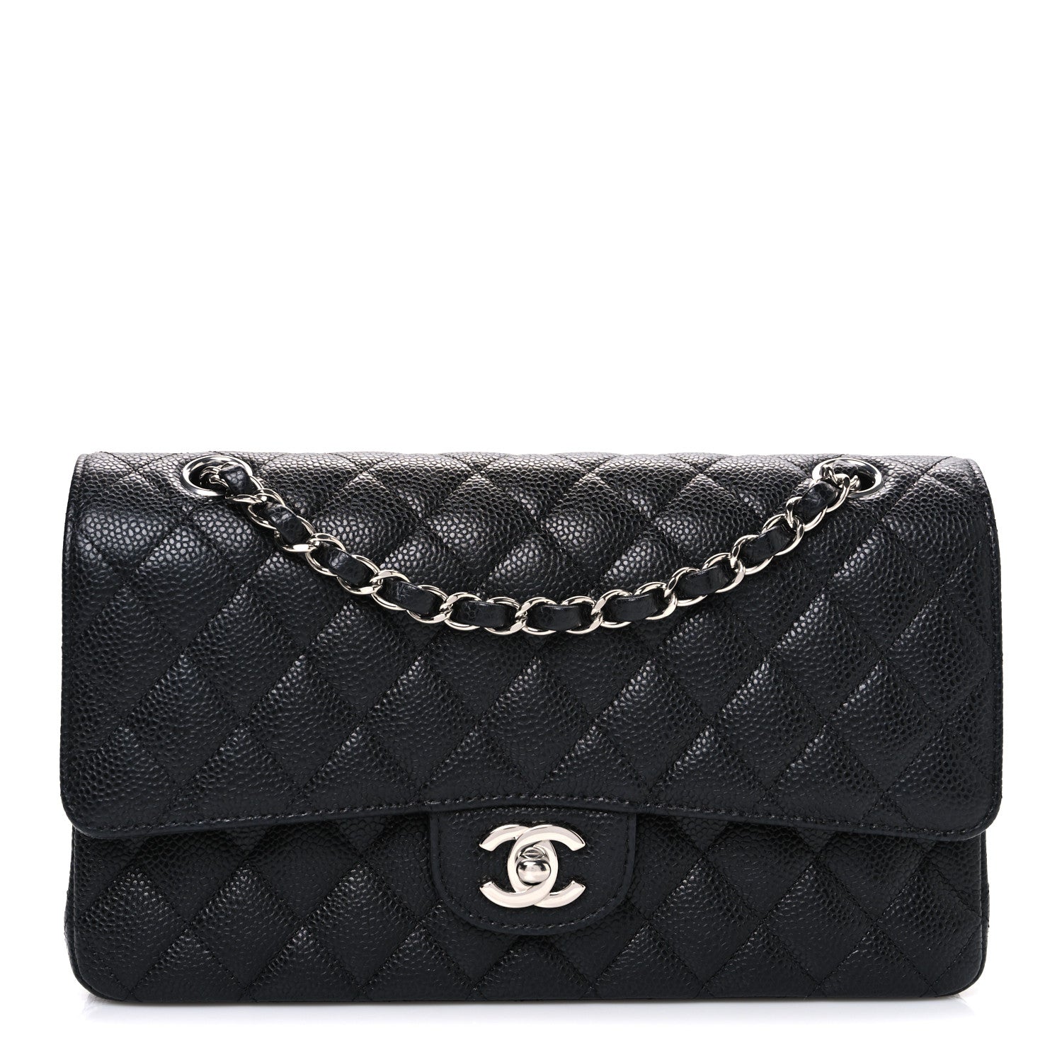 Chanel Caviar Quilted Medium Double Flap Black 1 of 11