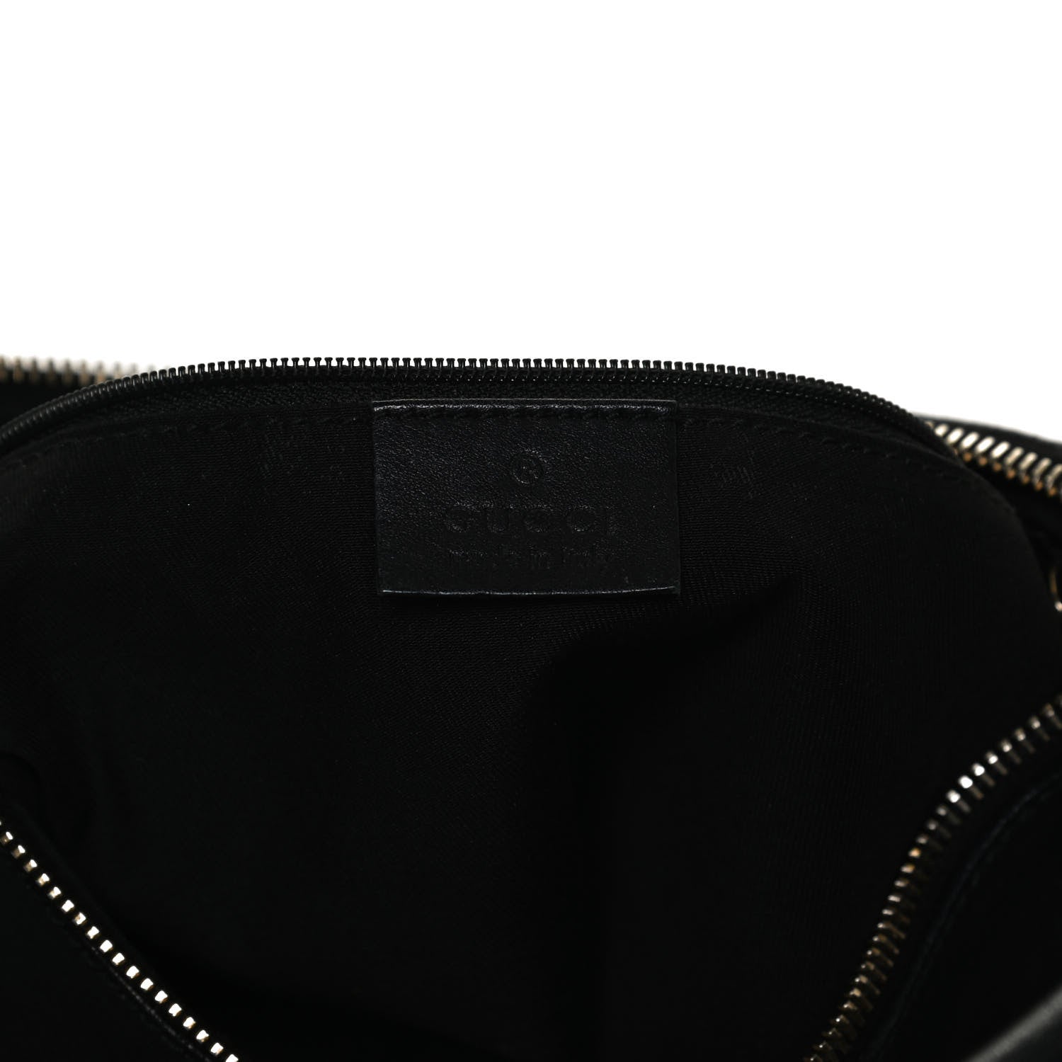 Gucci Monogram Medium D Gold Ring Hobo Black 6 of 15