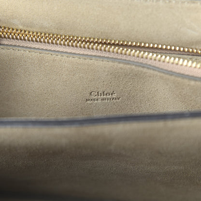 Chloe Suede Calfskin Medium Faye Shoulder Bag Tobacco 8 of 9