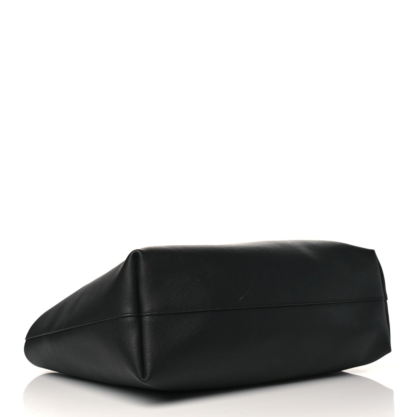 Calfskin Large Shopping Tote Black