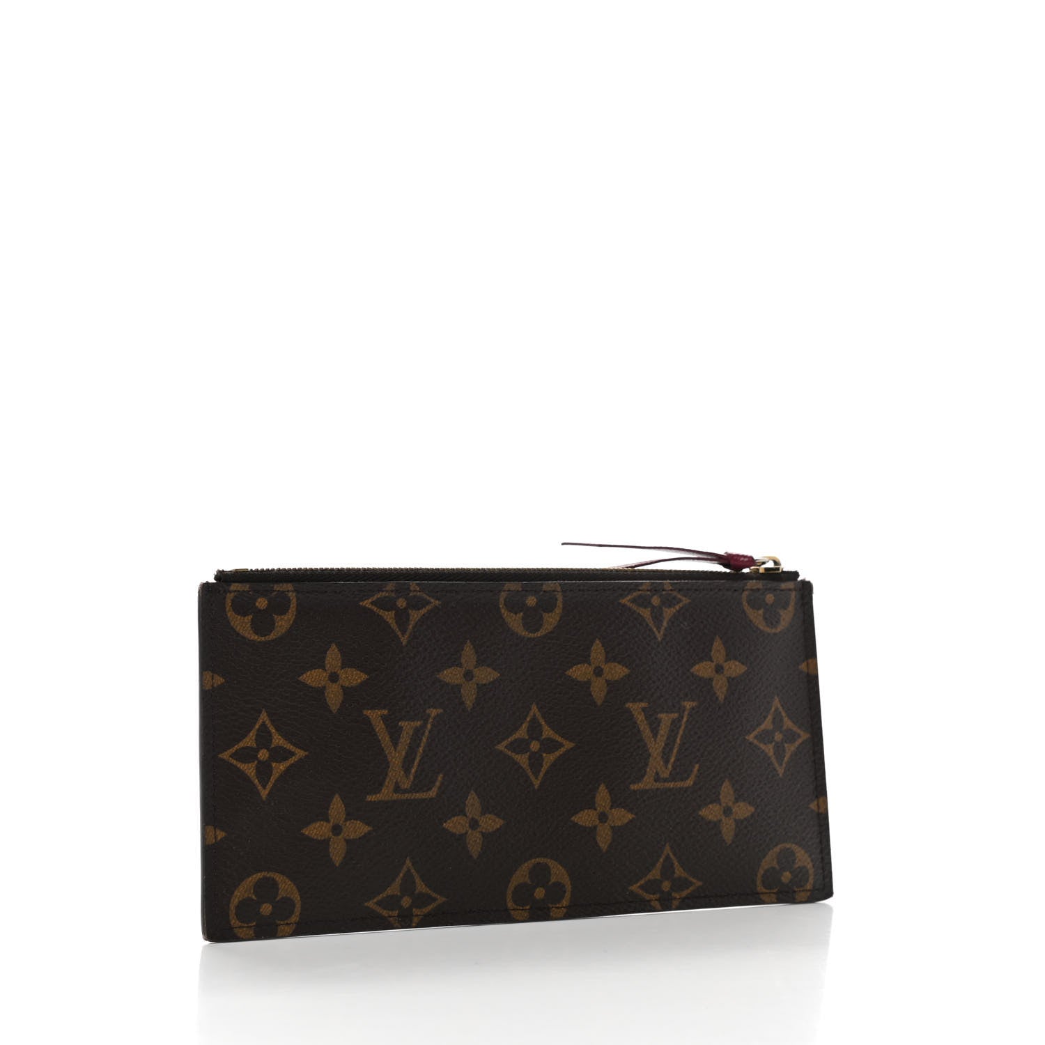 Louis Vuitton Monogram Felicie Chain Wallet Zippered Insert Fuchsia 3 of 4