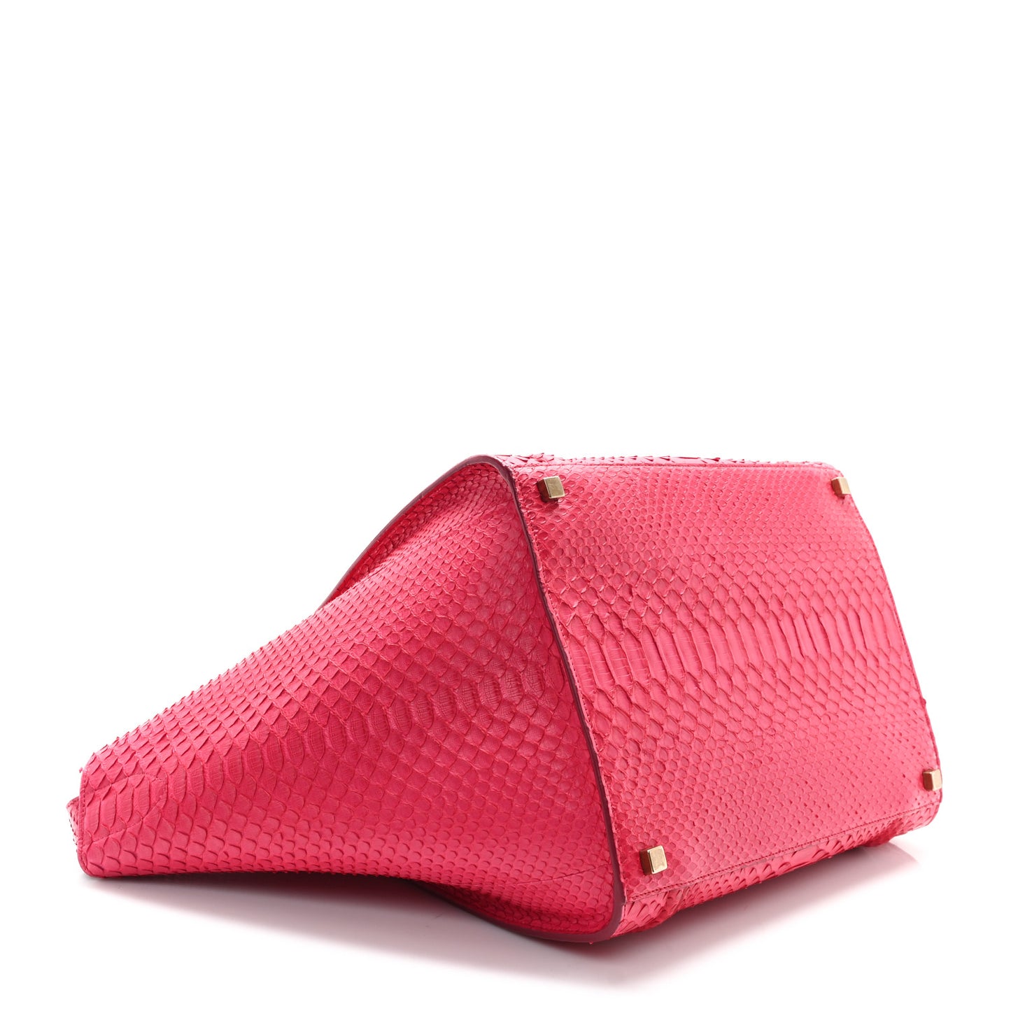 Snakeskin Medium Phantom Luggage Fushia