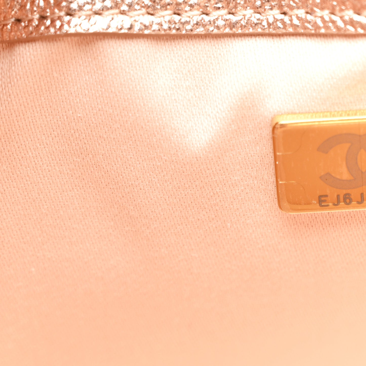 Metallic Caviar Quilted Mini Chanel 25 Handbag Copper