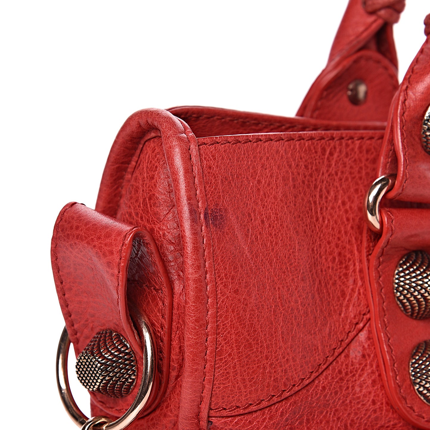 Agneau Giant 21 Rose Gold Hardware City Rouge Coquelicot
