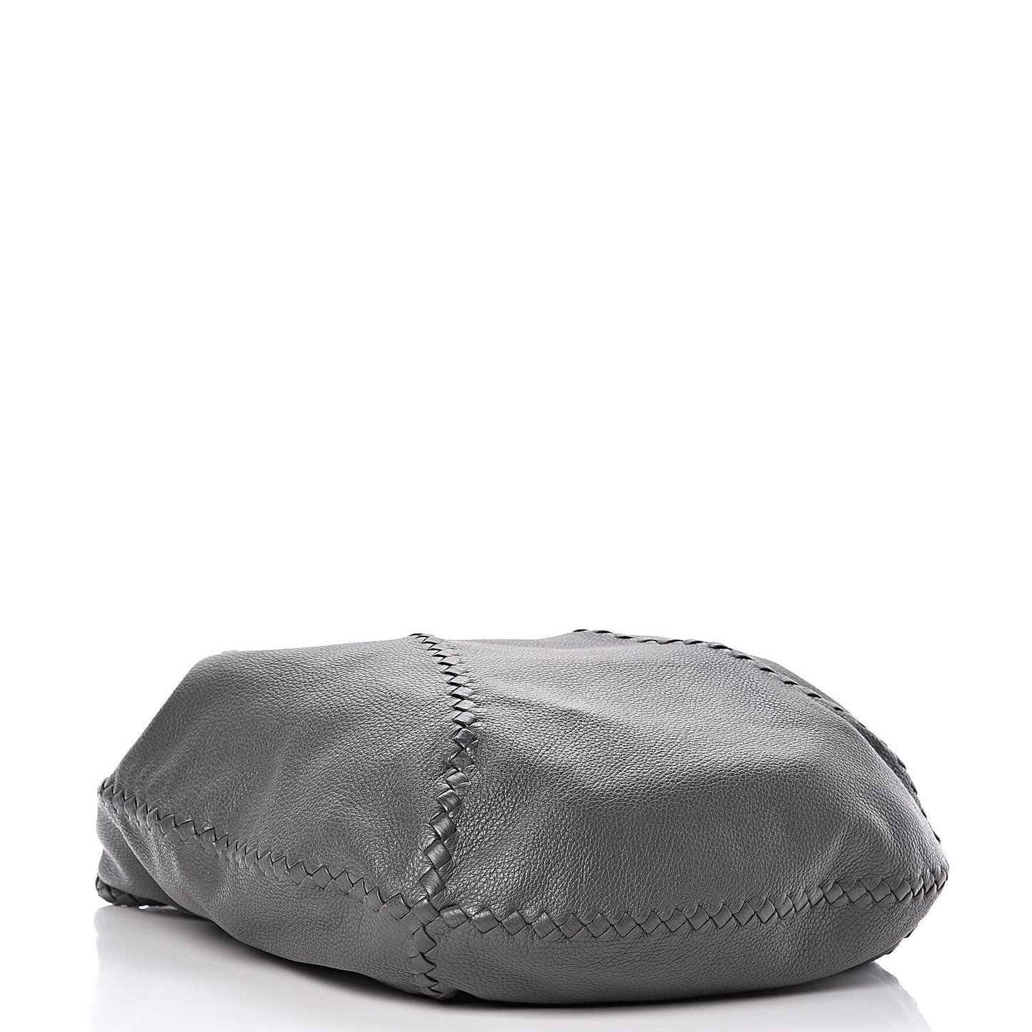Cervo Deerskin Large Hobo Light Grey