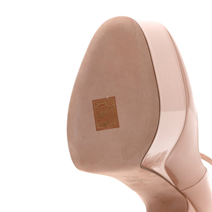 Valentino Garavani Patent Tan-Go 55/155mm Platform Pumps 39.5 Rose Cannelle 10 of 15
