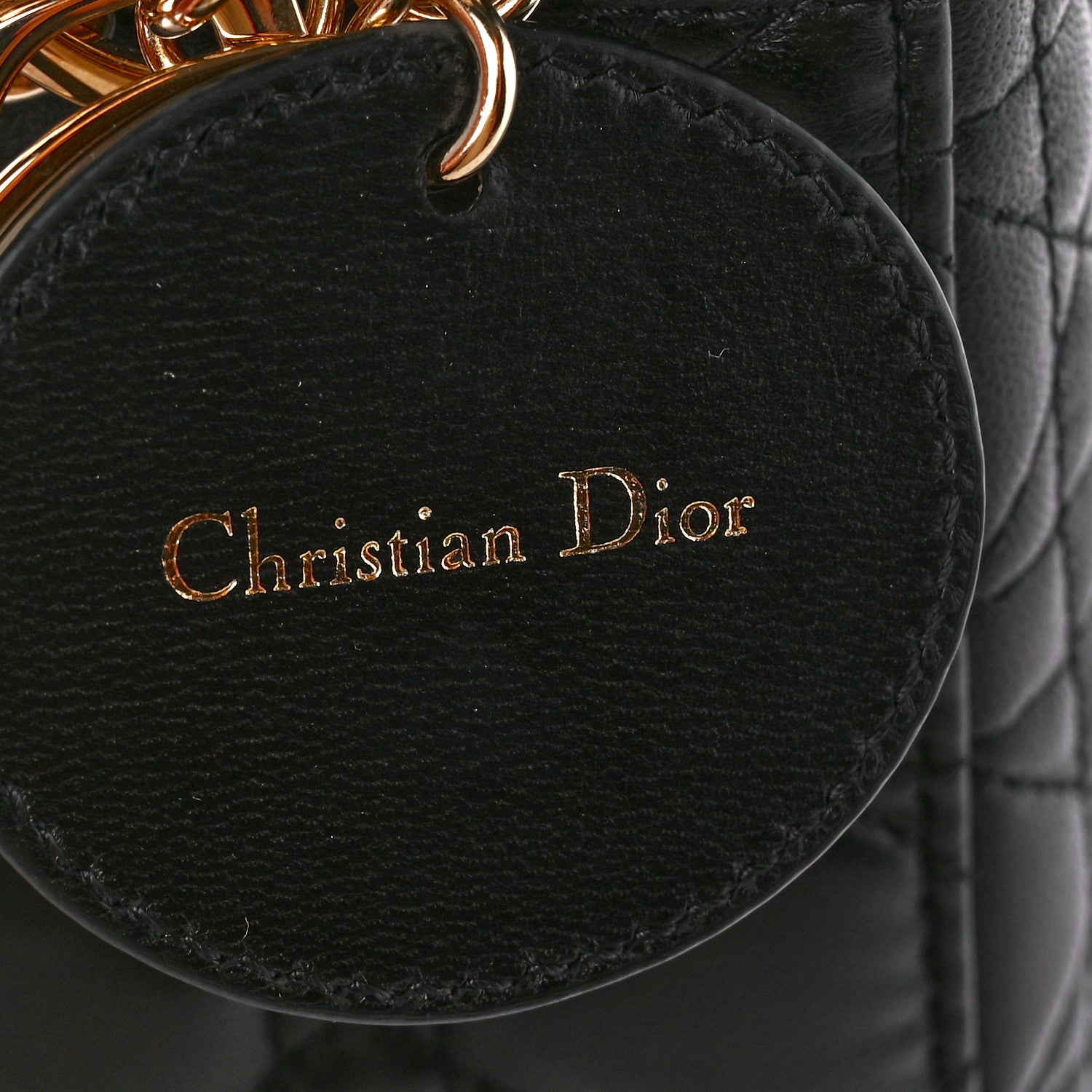 Christian Dior Lambskin Cannage Small My ABCDior Lady Dior Black 8 of 14