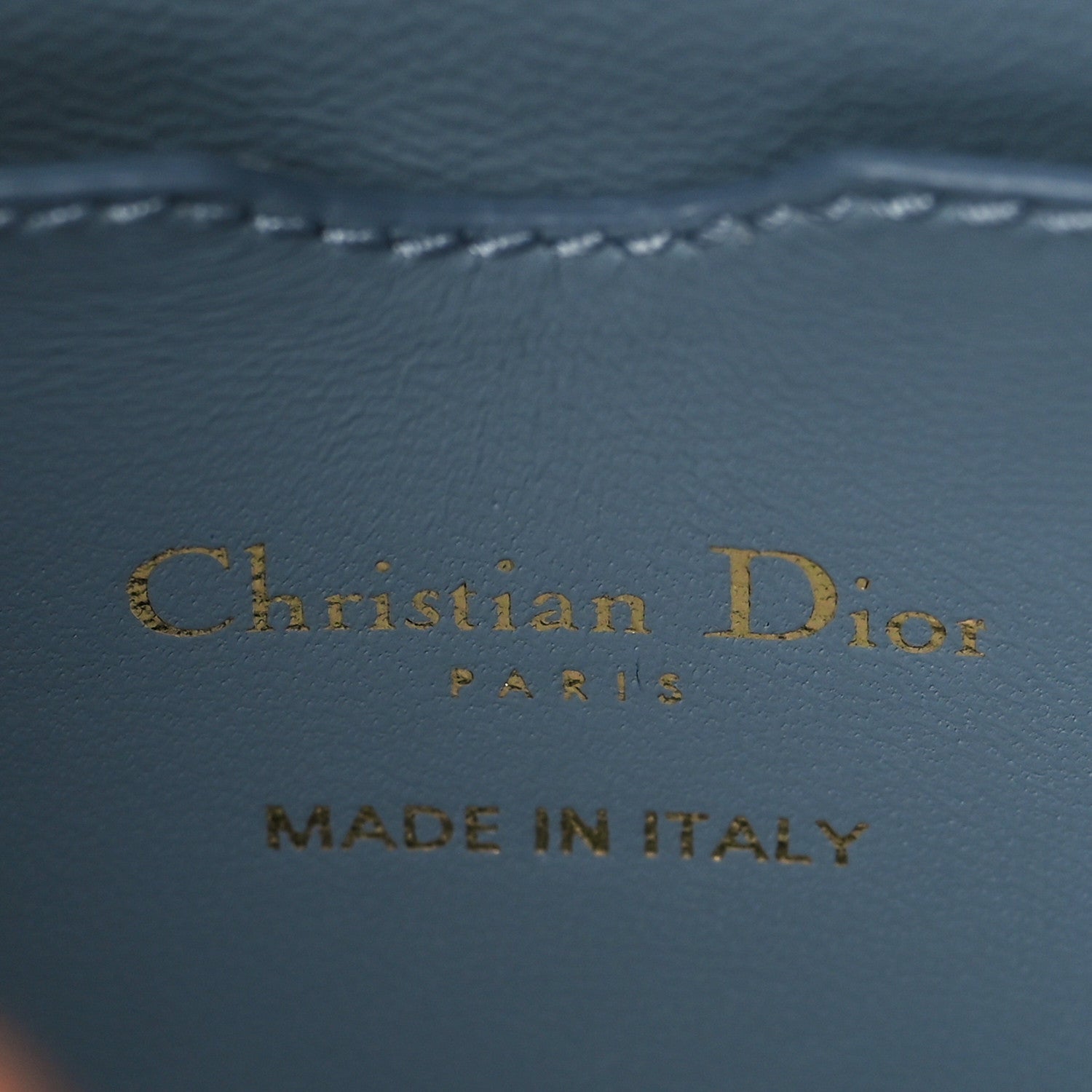 Christian Dior Smooth Calfskin Micro 30 Montaigne Flap Bag Blue Gray 5 of 10