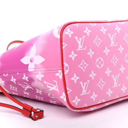Louis Vuitton Monogram Escale Neverfull MM Rouge 8 of 10