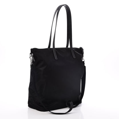 Prada Saffiano Tessuto Nylon Tote Nero Black 4 of 9