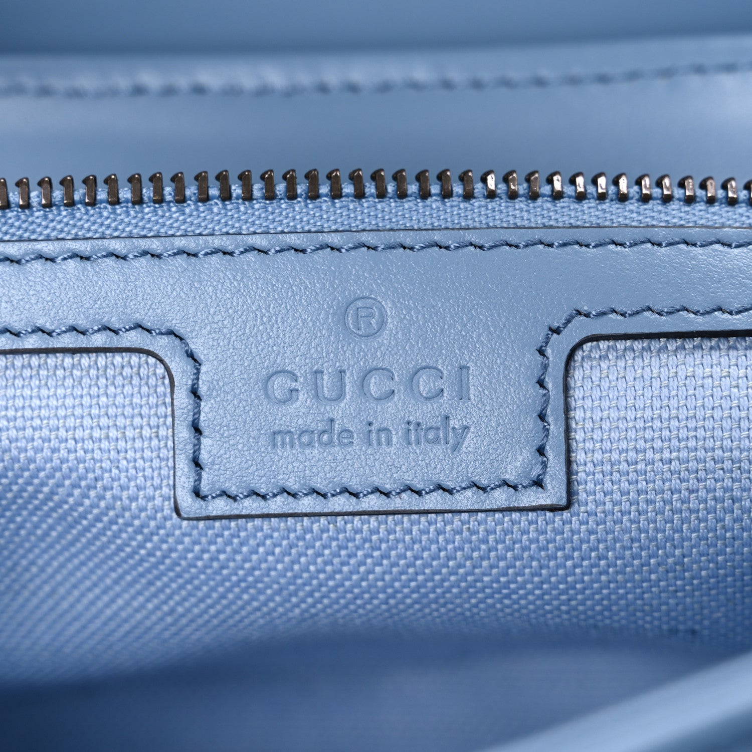 Gucci Merino Wool Matelasse Small GG Marmont Shoulder Bag Cadet Blue 6 of 10