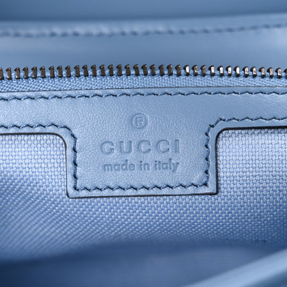 Gucci Merino Wool Matelasse Small GG Marmont Shoulder Bag Cadet Blue 6 of 10