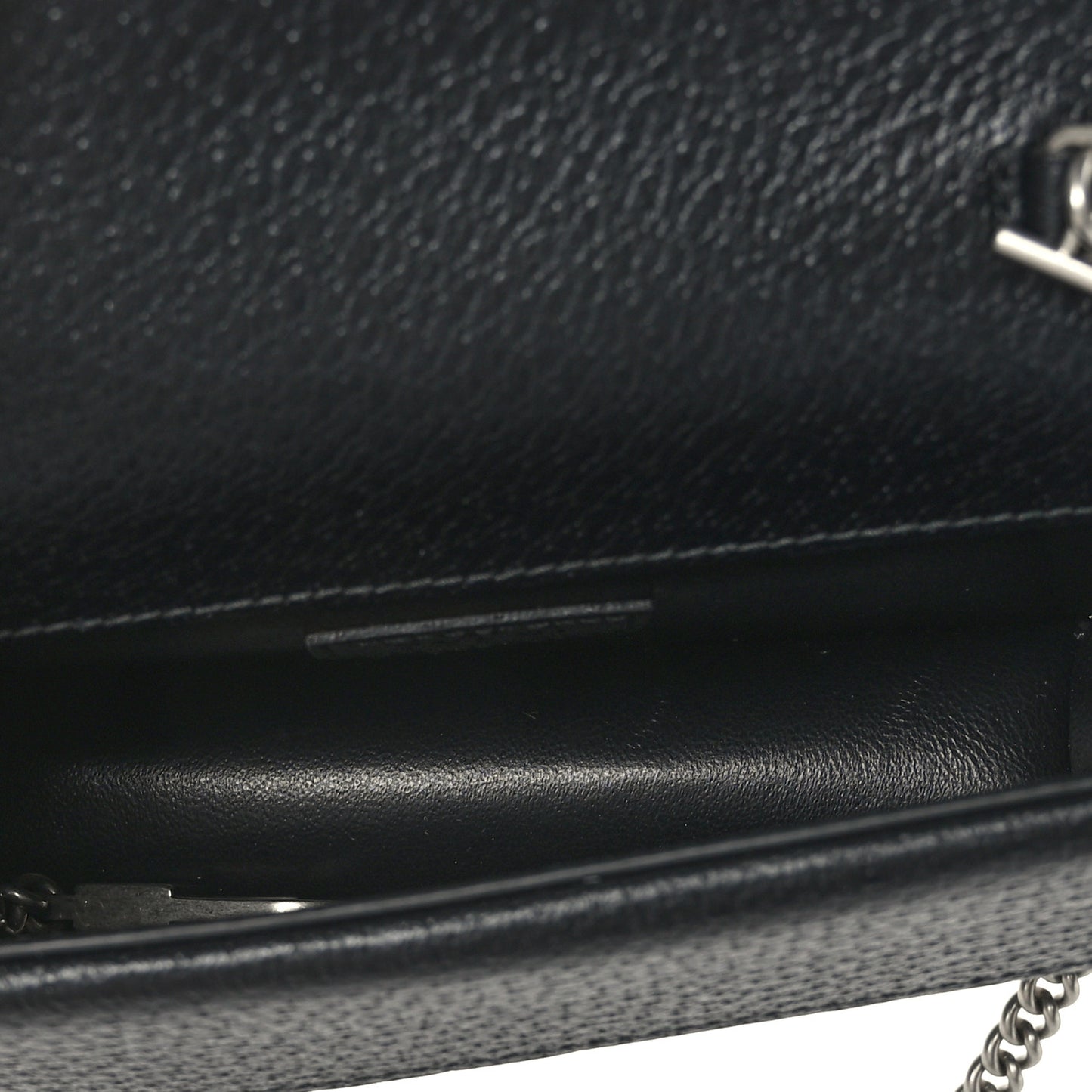 Jacquard Black Denim GG Monogram Super Mini Dionysus Shoulder Bag Black Ivory