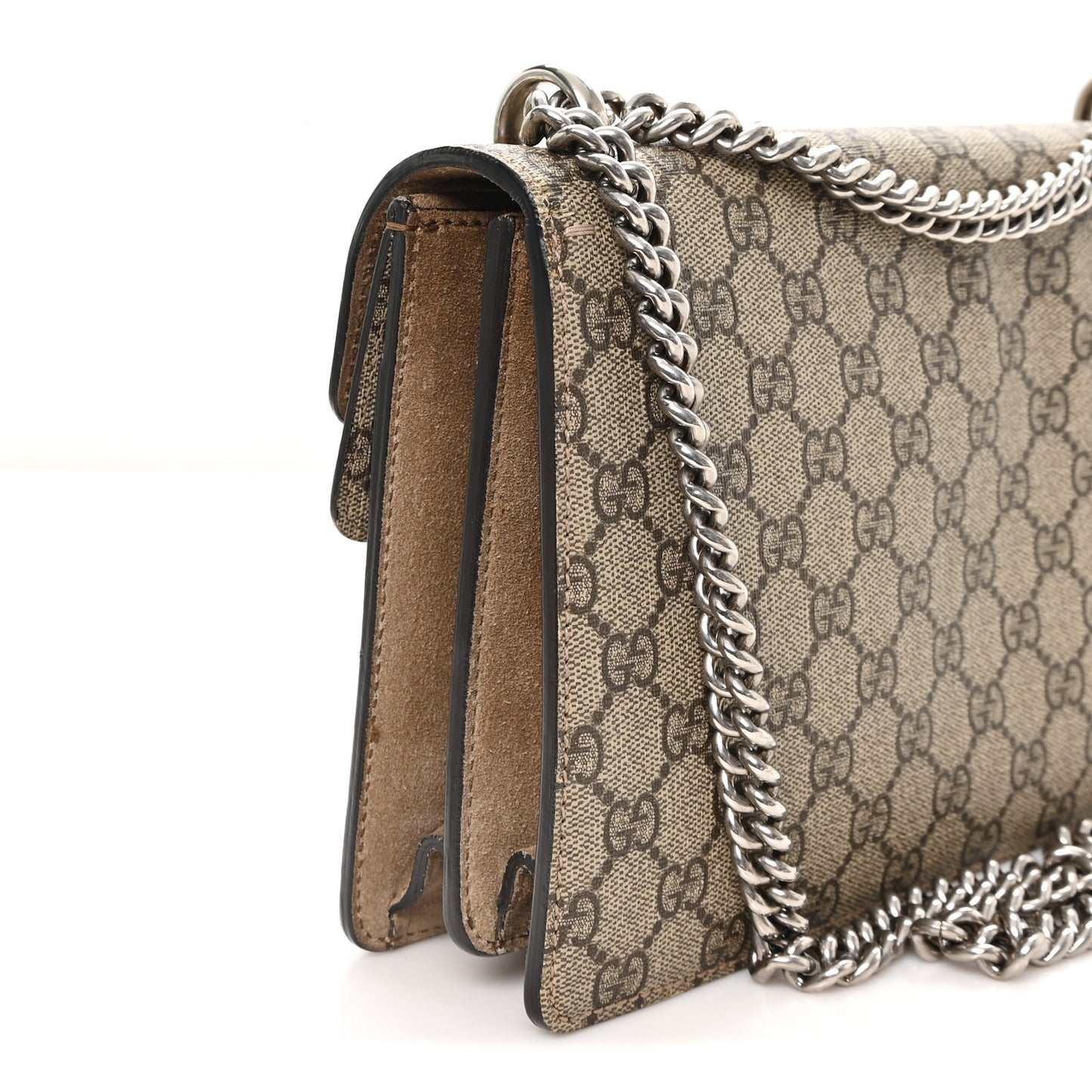 GG Supreme Monogram Small Dionysus Shoulder Bag Taupe