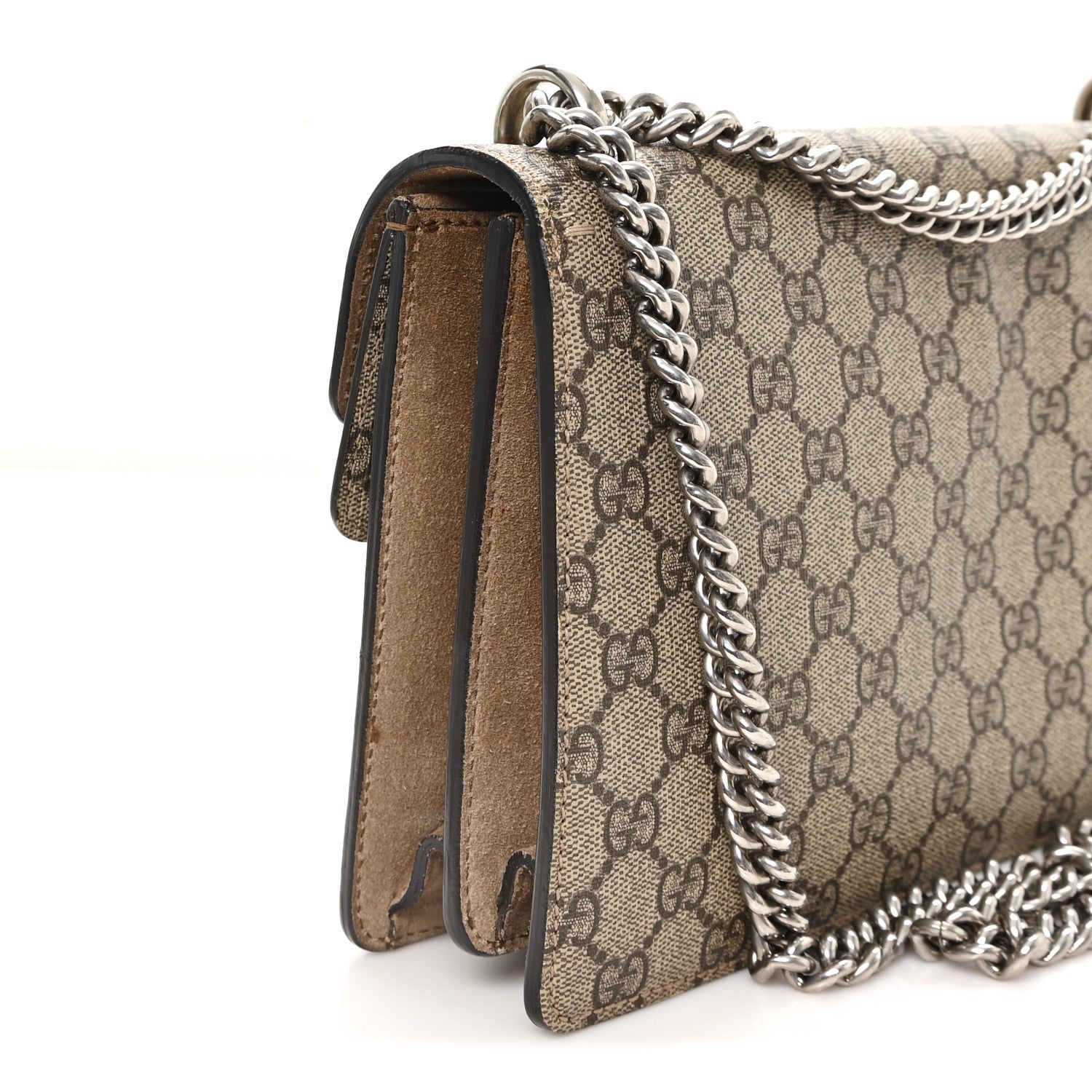 Gucci GG Supreme Monogram Small Dionysus Shoulder Bag Taupe 3 of 10