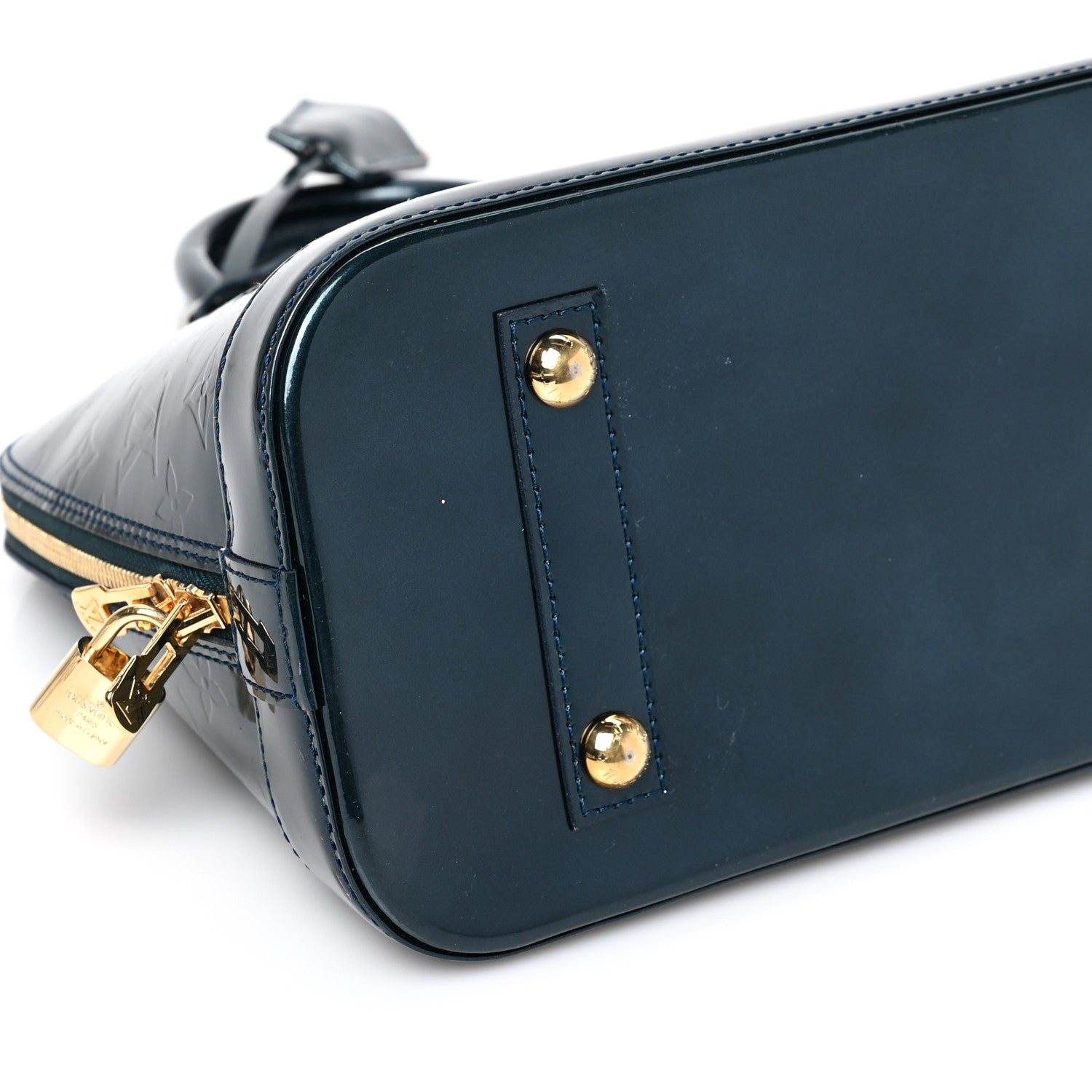 Louis Vuitton Vernis Alma PM Blue Nuit 6 of 7