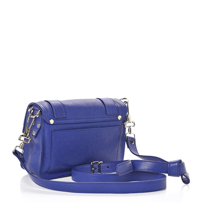 Proenza Schouler Lambskin PS1 Mini Pouch Messenger Cobalt Blue 3 of 9