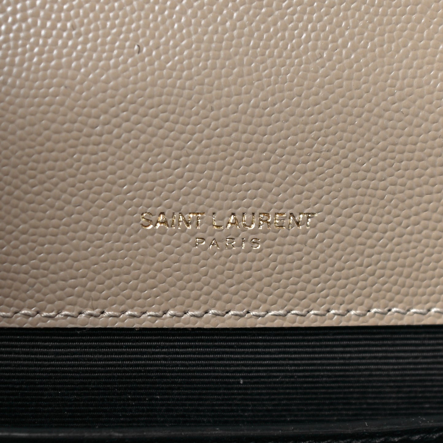 Grain De Poudre Textured Mixed Matelasse Medium Triquilt Monogram Satchel Dark Beige