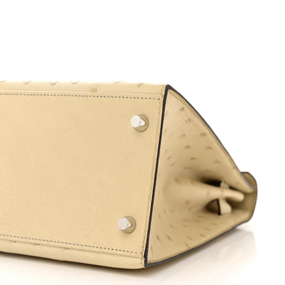 Hermes Ostrich Kelly Sellier 28 Parchemin 10 of 11