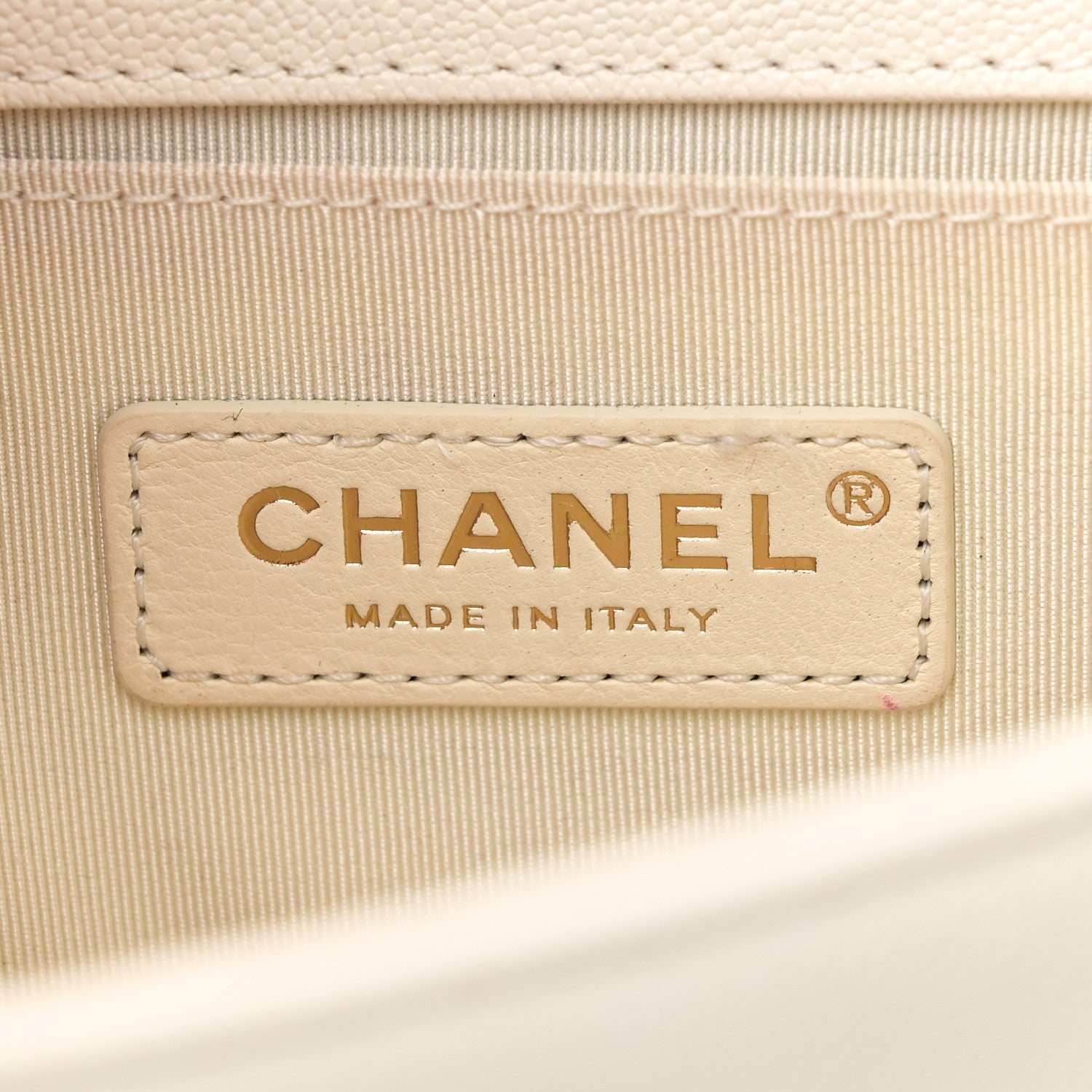 Chanel Caviar Quilted Small Boy Flap White 6 of 10