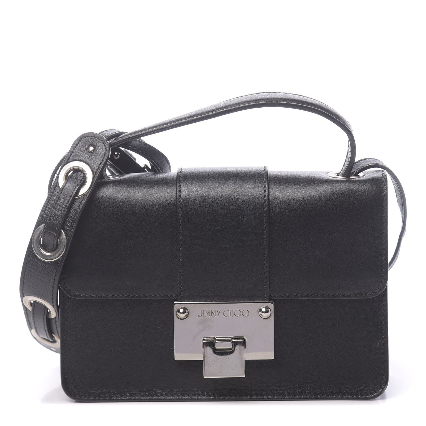 Calfskin Rebel Crossbody Bag Black