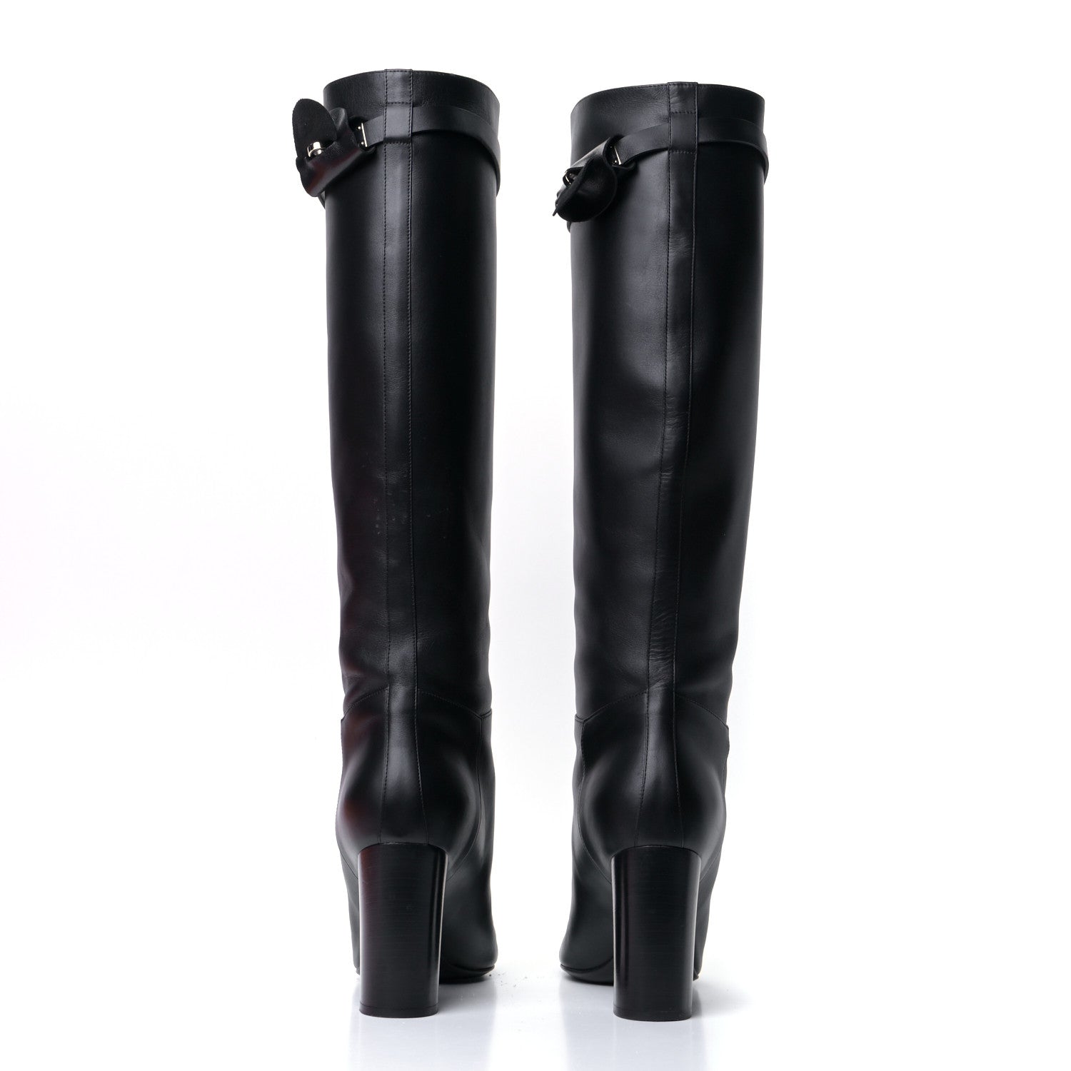 Hermes Heritage Calfskin Story Boots 40 Black 5 of 17