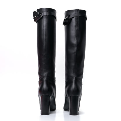 Hermes Heritage Calfskin Story Boots 40 Black 5 of 17