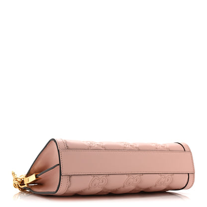 Gucci Calfskin GG Matelasse Small Slim Chain Shoulder Bag Perfect Pink Natural 4 of 11