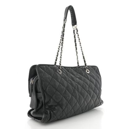Chanel Caviar Quilted French Riviera Tote Black 3 of 16