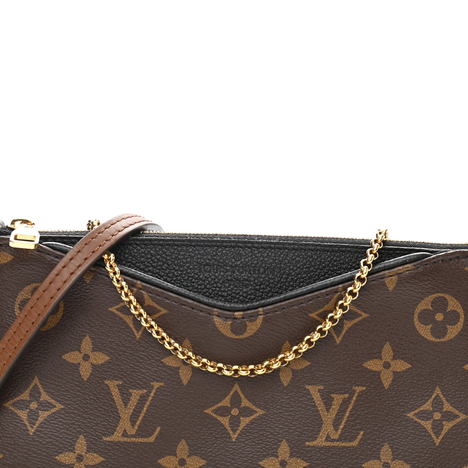 Louis Vuitton Monogram Pallas Clutch Black 8 of 11