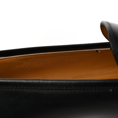 Gucci Calfskin Womens Jordaan Loafers 41 Black 8 of 10